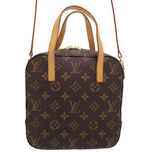 Louis Vuitton Monogram Leather Brown Spontini Bag
